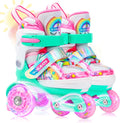 4-Pejiijar Rainbow Unicorn Kids Roller Skates for Girls Ages 2-12