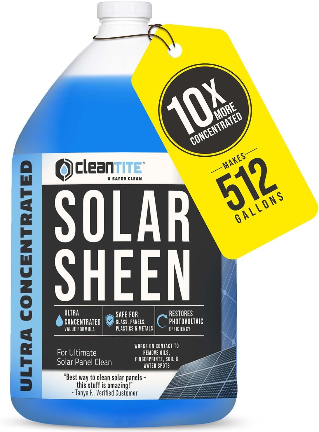 Solar Panel Cleaner 1 Gallon - Super Concentrated Solution