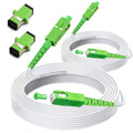 SC/APC to SC/APC Fiber Optic Internet Cable - Armored 30m 2Pack