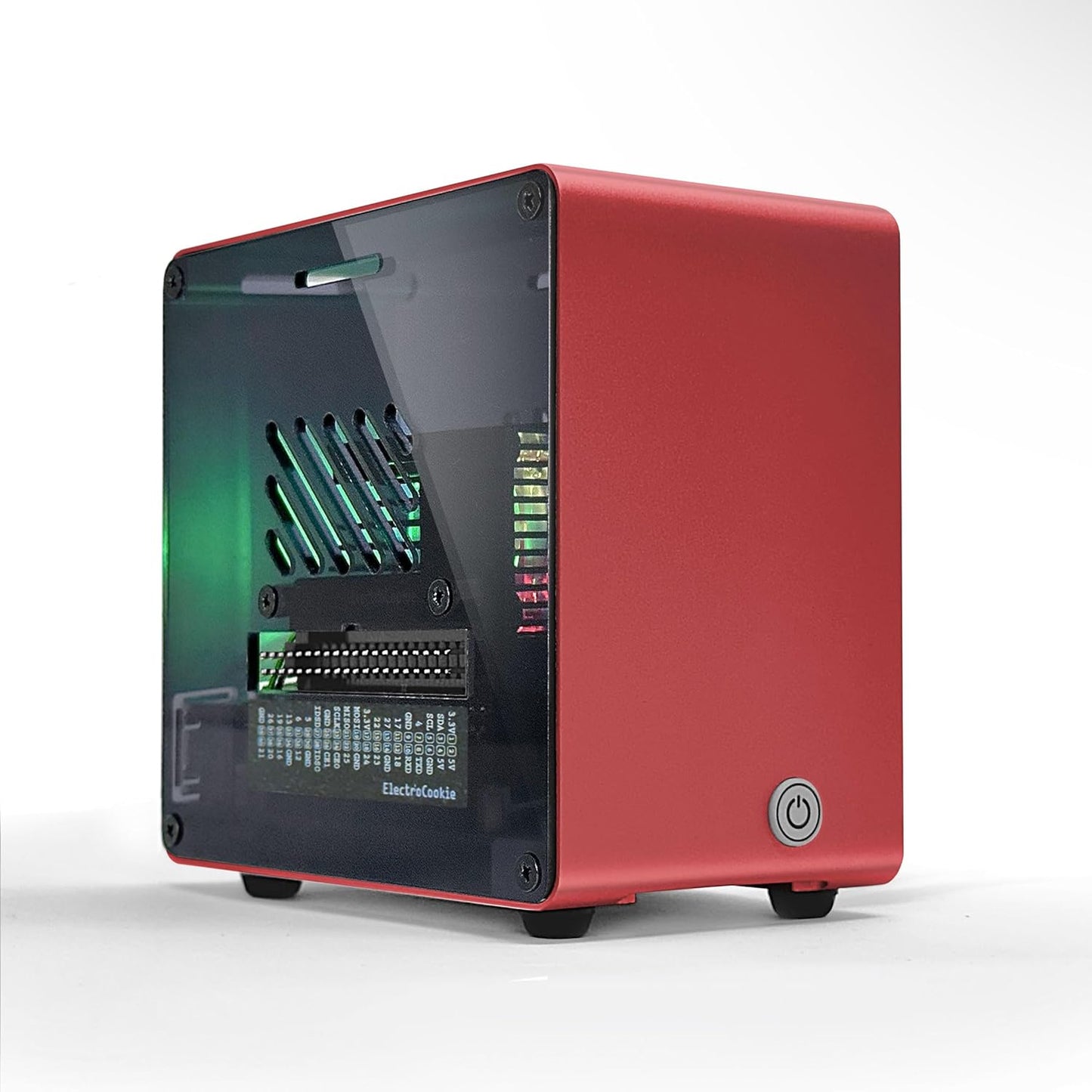 ElectroCookie Raspberry Pi 5 Case with Cooling Fan and Lights