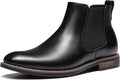 Men's Suede Leather Chelsea Ankle Boots - Cushioned Casual Comfort