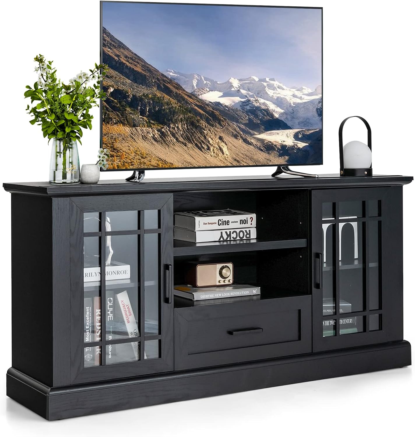 Tangkula 70 TV Stand: Stylish Storage Solution
