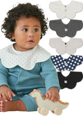 Konny Baby Bibs 5-Pack 360 Rotate Bandana Bibs - Fast Drying