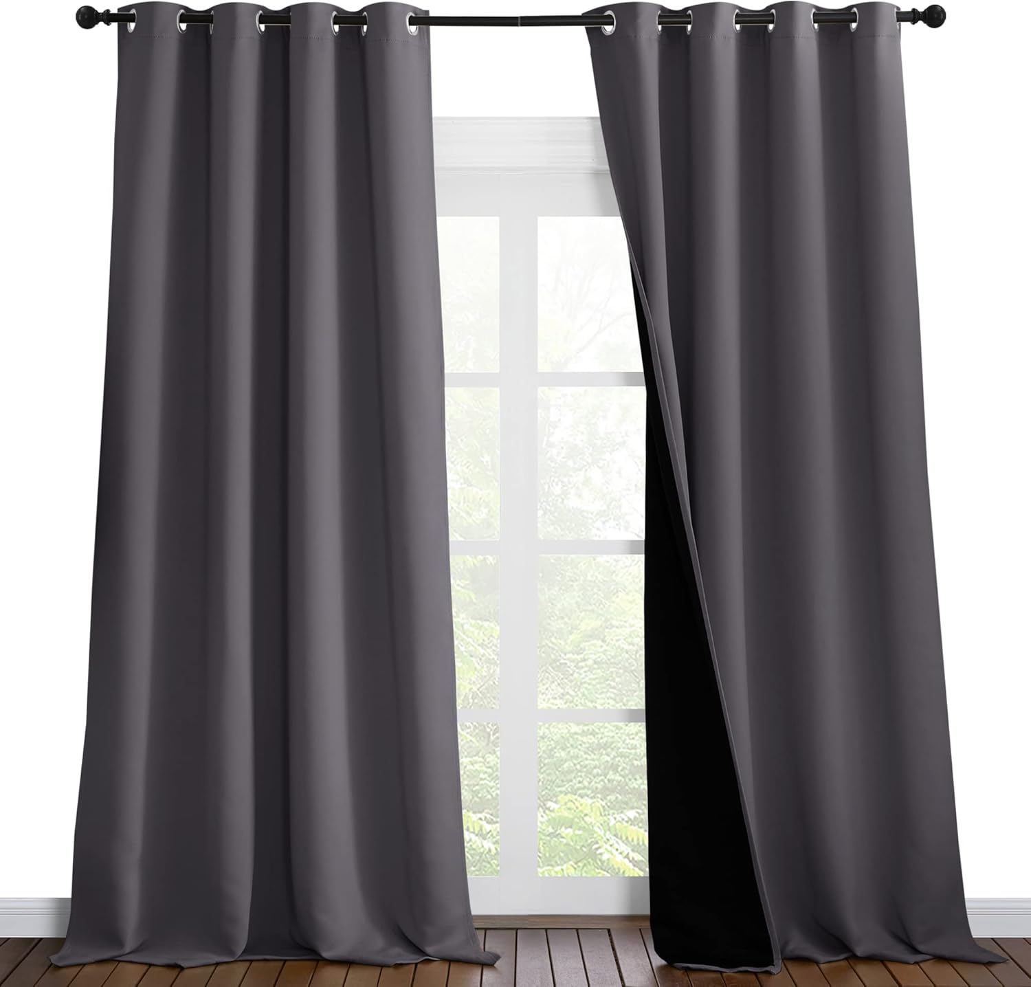 NICETOWN Blackout Blinds for Large Patio Sliding Doors 55x102