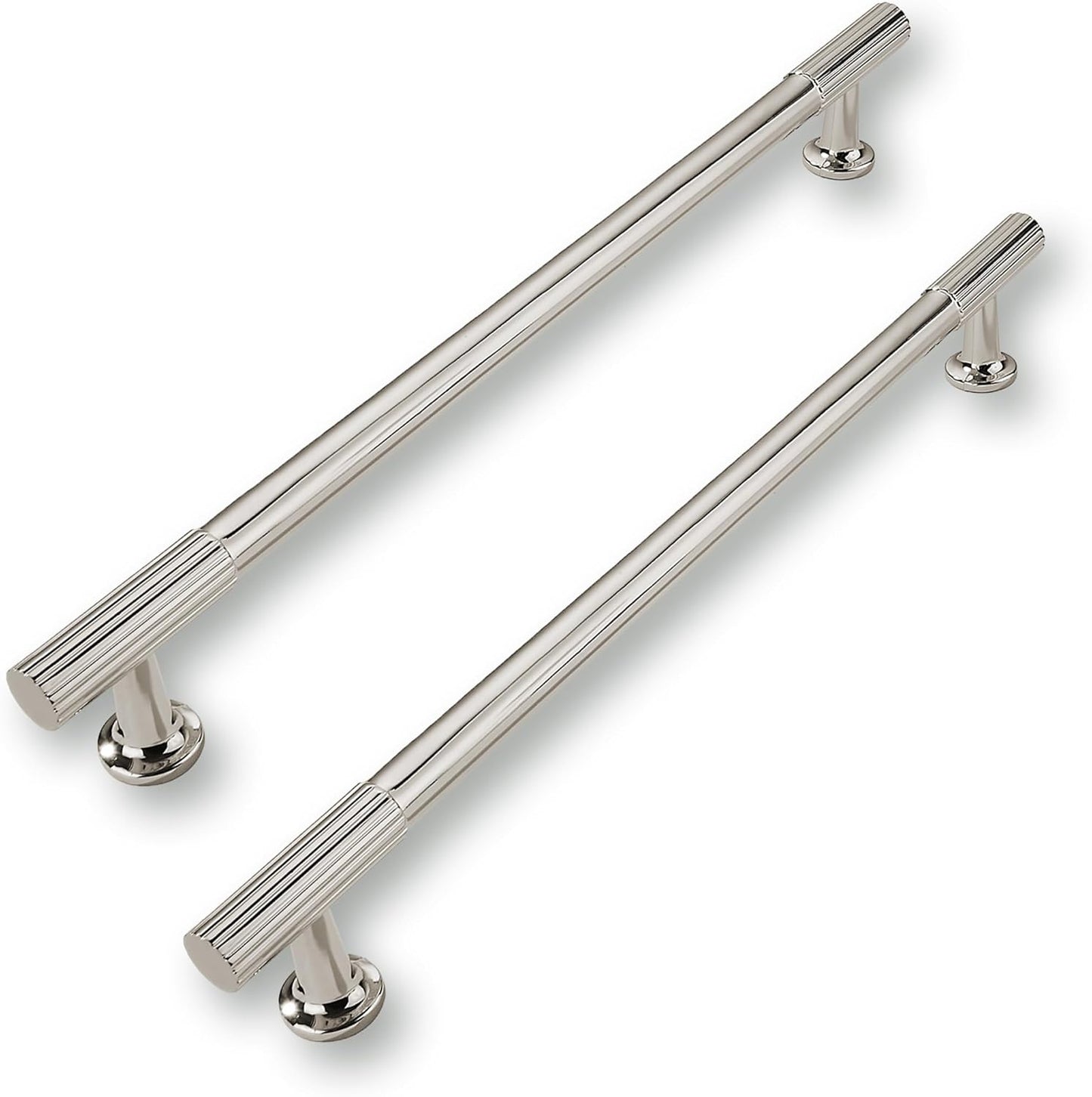 10in Polished Nickel Cabinet Pulls - Heavy-Duty Kitchen Handles