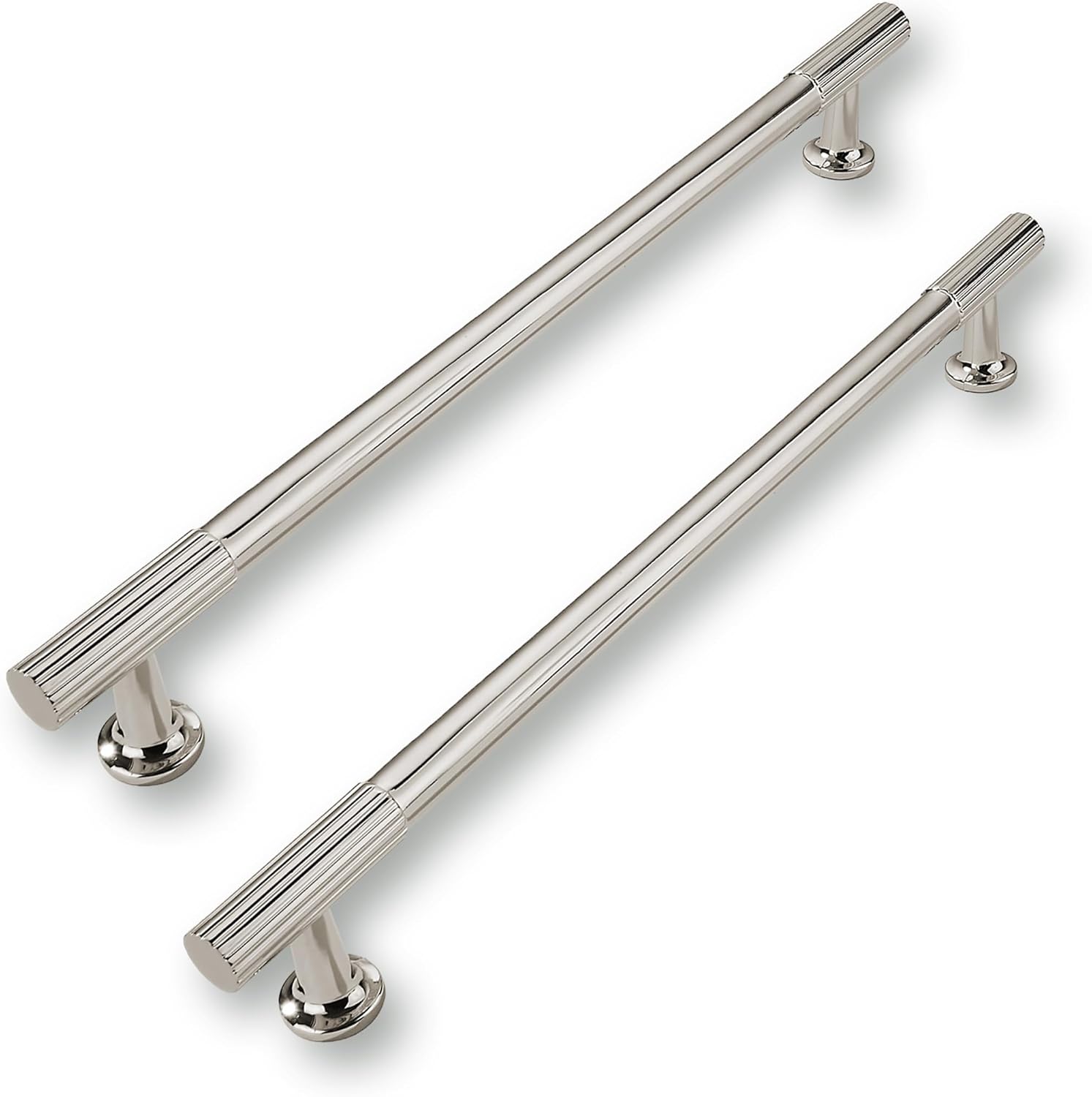 10in Polished Nickel Cabinet Pulls - Heavy-Duty Kitchen Handles