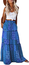 Chic Casual High Waist Tie Maxi Skirt for Women with Pockets
