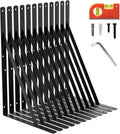 12-Pack 18 in Heavy Duty Shelf Brackets - 800lb Pair Capacity