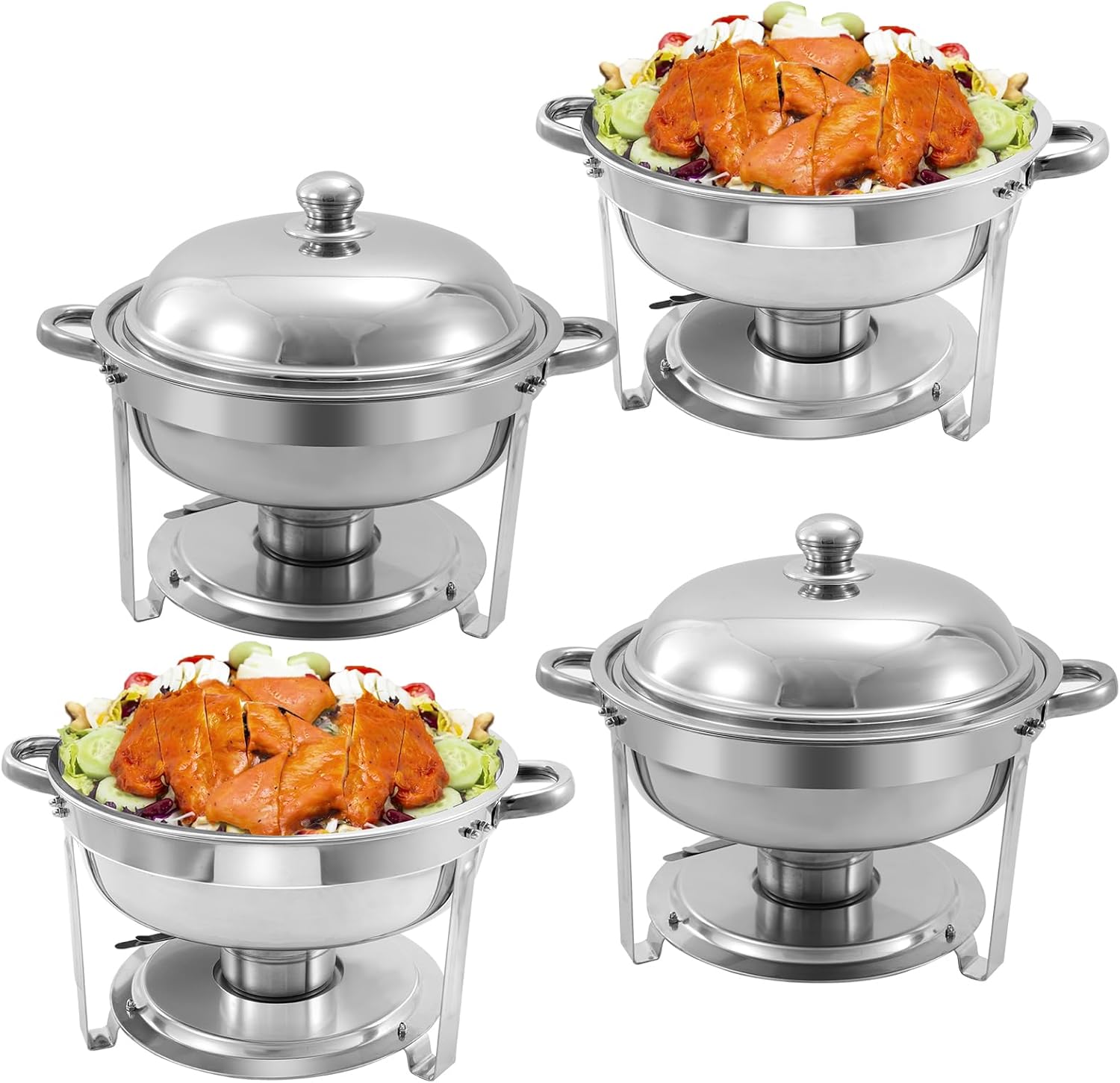 6 QT Chafing Dishes Set for Buffets, Parties, and Weddings