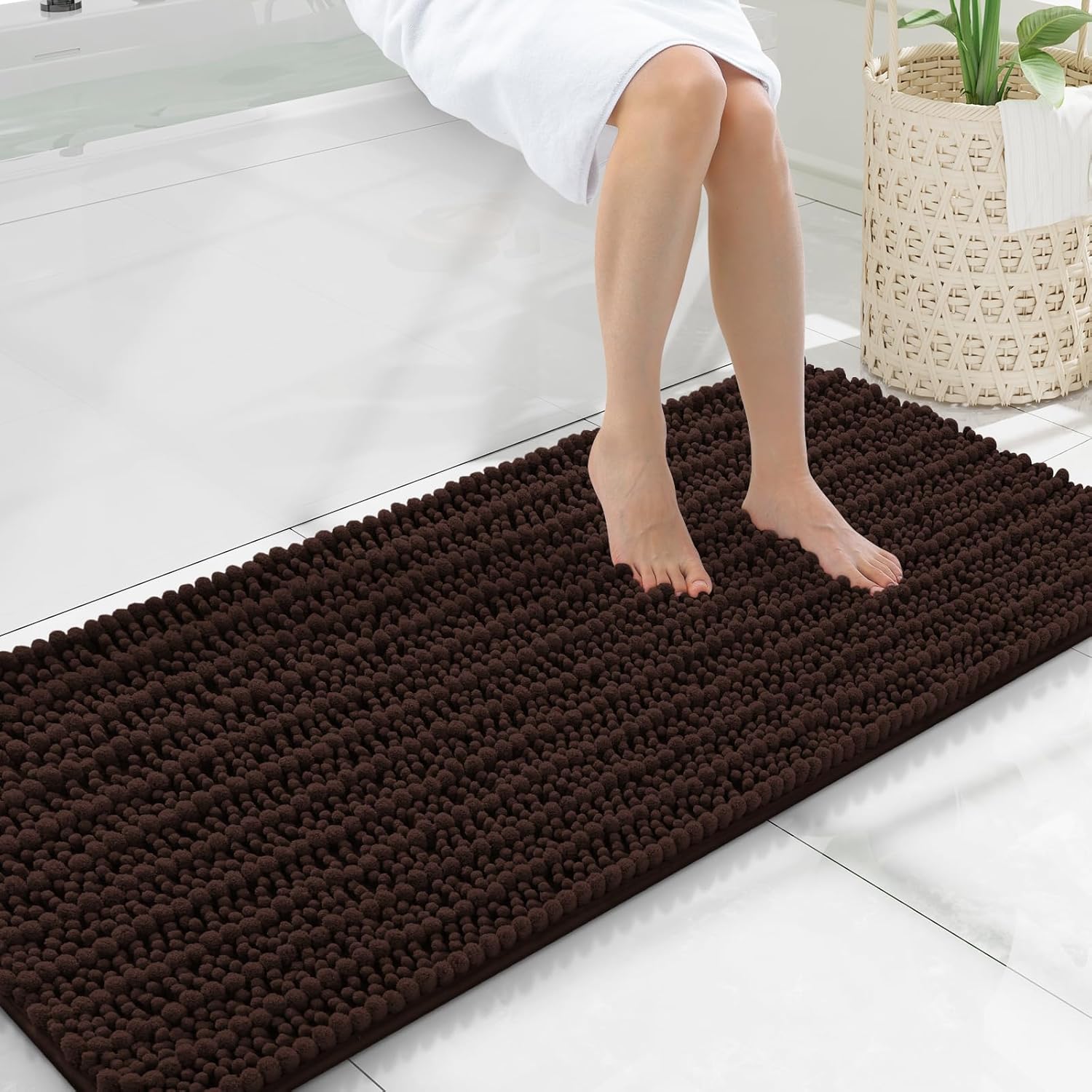 Smiry Bathroom Rugs Mat 47x20 for Soft Absorbent Comfort