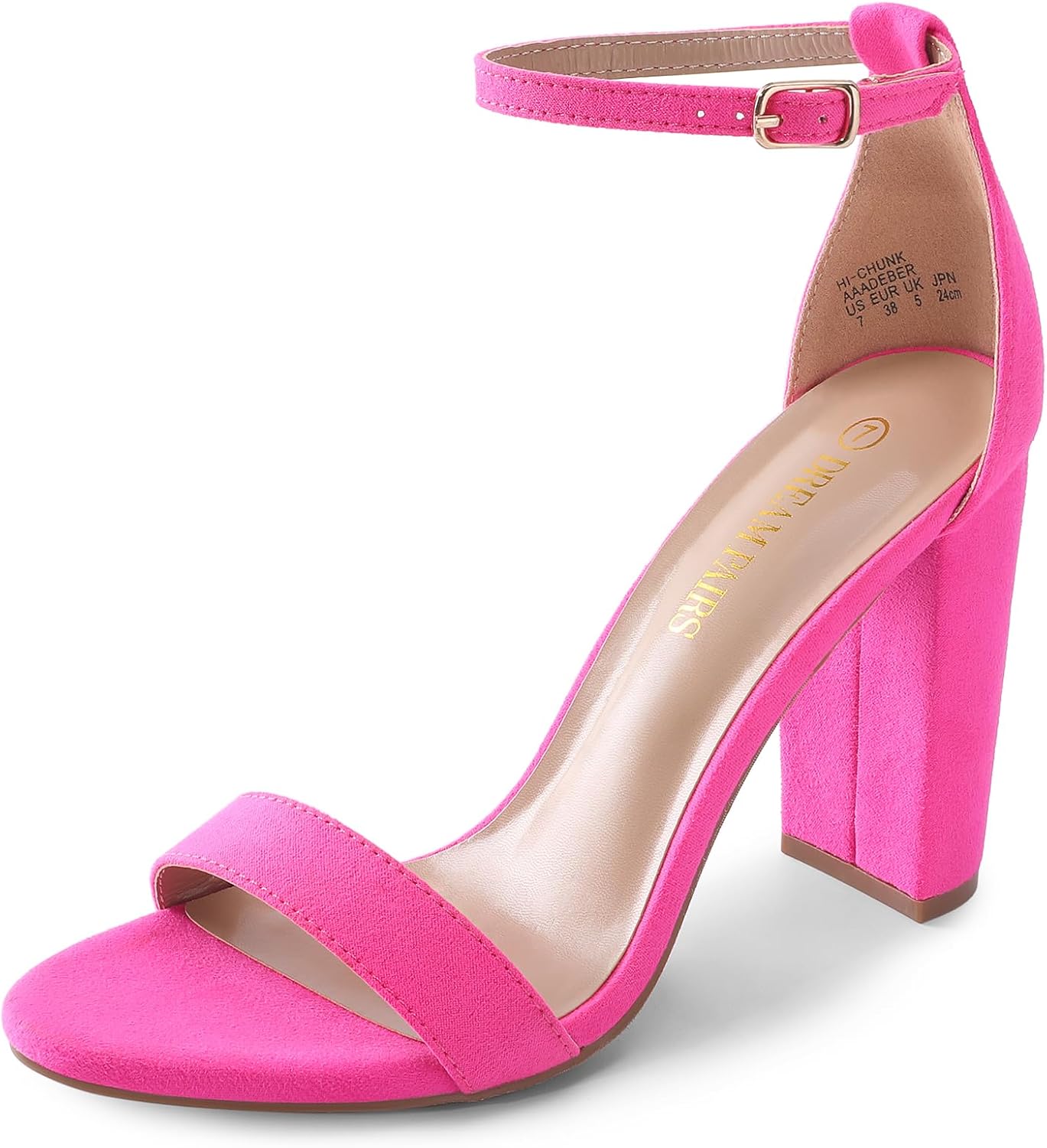 DREAM PAIRS Women's Hi-Chunk High Heel Pump Sandals Review