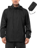 Outdoor Ventures Men's Rain Jacket Waterproof Lightweight (Style 9HH4)