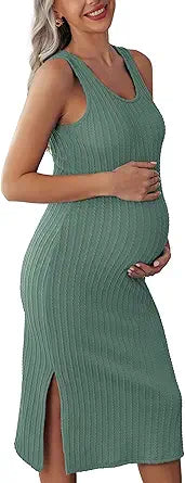 Ekouaer Women's Maternity Dress for Stylish Pregnancy Looks