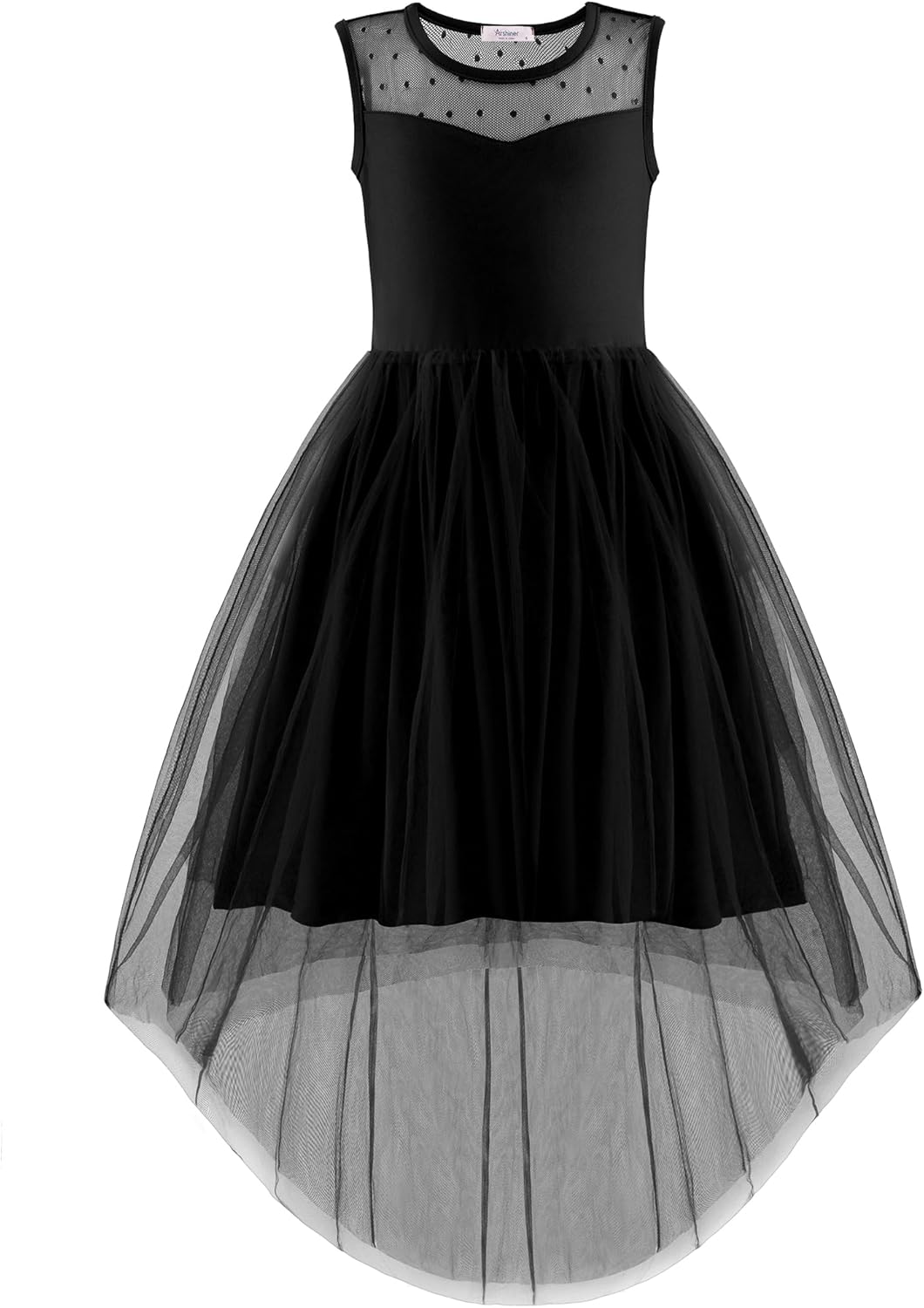 Arshiner Girls Dresses Formal Party Wedding Tulle High Low Style