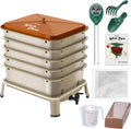 Blutezeit 5-Tray Worm Compost Bin - Fast, Compact Vermicomposter