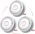 Hardwired Smoke and Carbon Monoxide Detector 3-Pack - Voice Alert