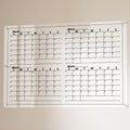 Acrylic 4 Monthly Calendar Whiteboard for Wall - Clear 36in x 24in