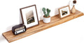 Floating Shelves for Wall Decor Rustic Elm Live Edge - 48 in