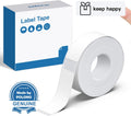 POLONO P31S Label Maker Tape: 180 Self-Adhesive White Labels