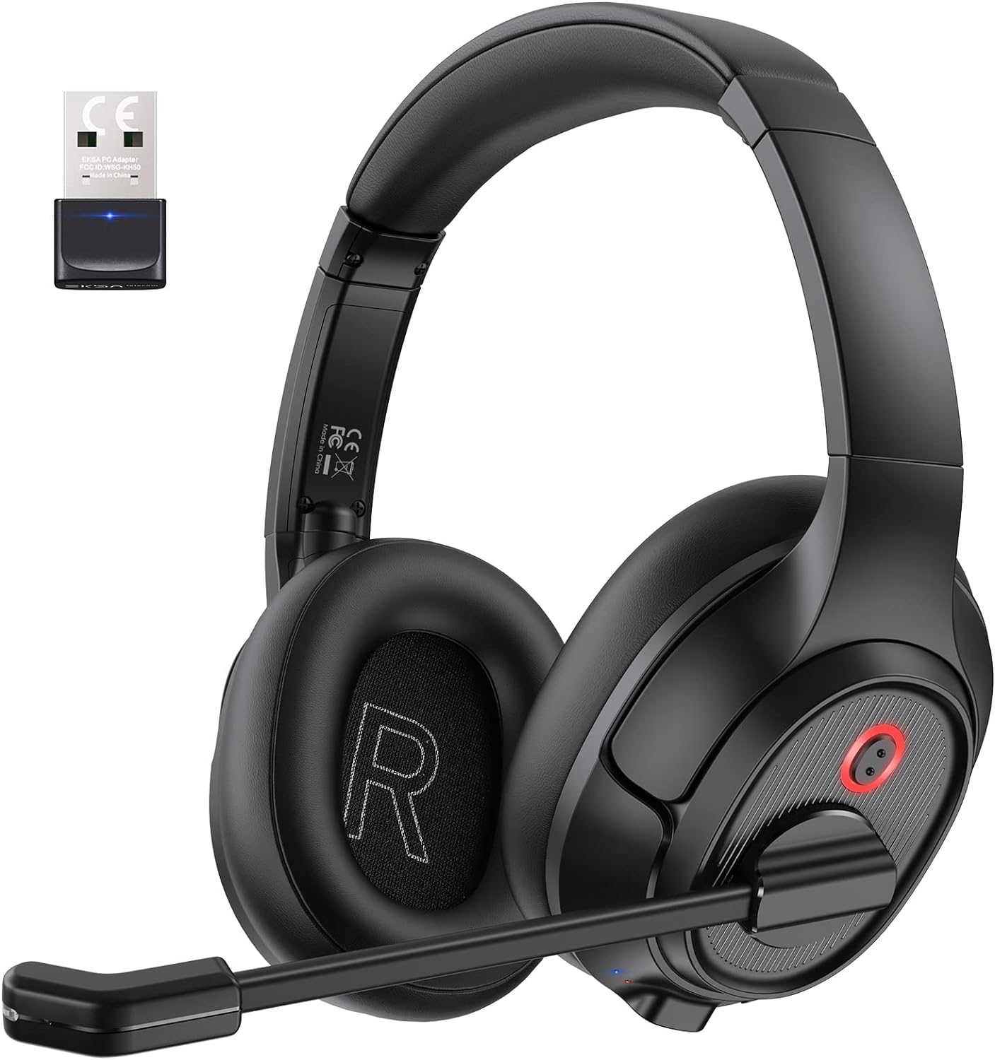 EKSA Wireless Headset: AI Noise Cancelling Mic