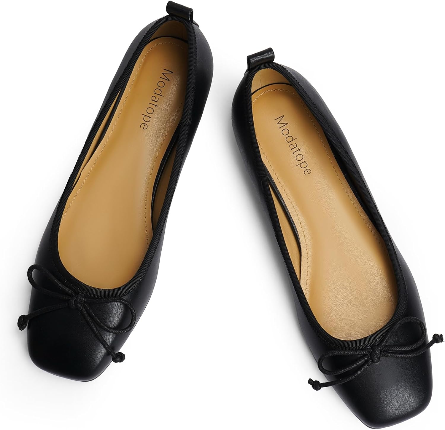 Modatope Ballet Flats with Bow for Women - Stylish Comfort