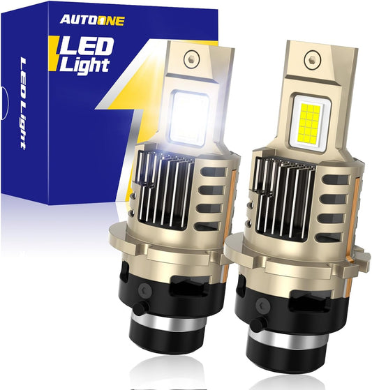 AUTOONE D4S LED Bulb: 900% Brighter, Quick Install & Durable