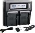 Kastar LCD Dual Fast Charger for Topcon Batteries - Dual Slot Rapid