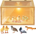 Brooder Box for Chicks Indoor Smart Wooden Poultry Brooder - Fast Heat