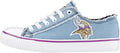 FOCO Women's NFL Denim Team Logo Canvas Sneakers - Game Day Style in