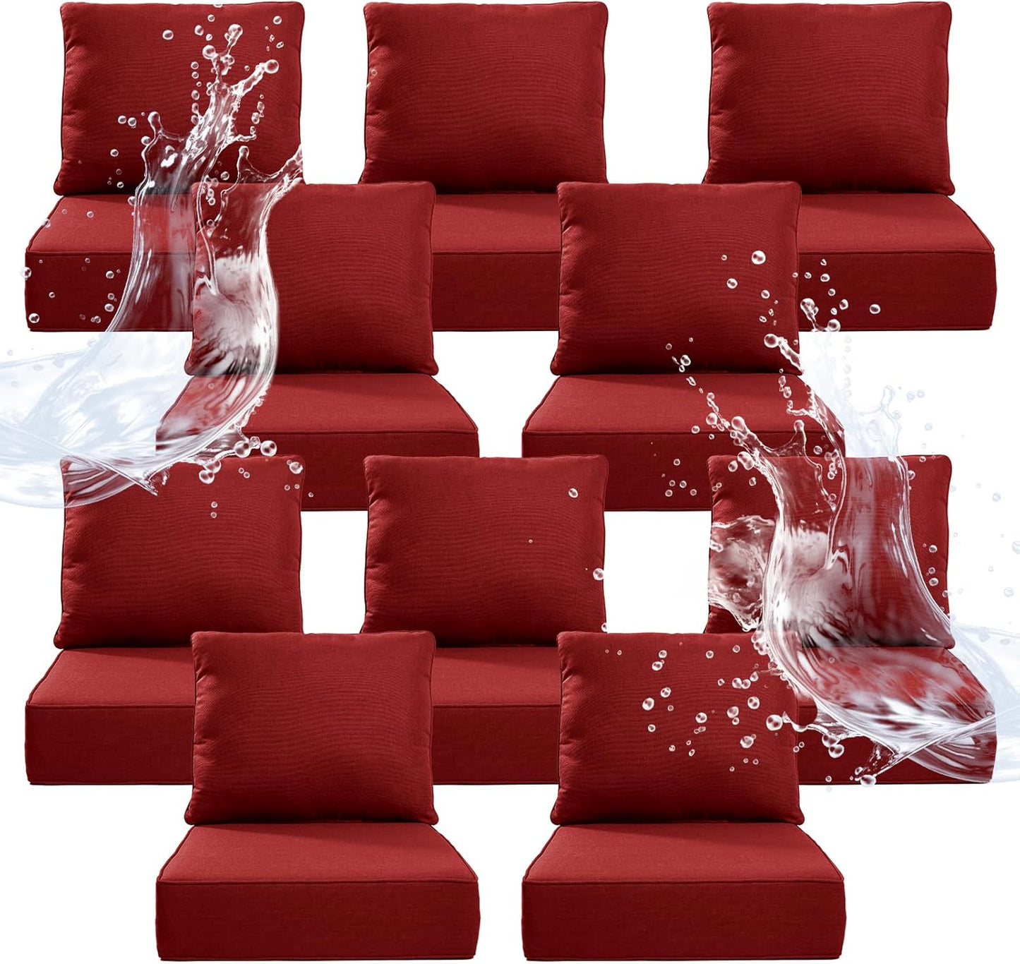 6 Inch Thicker Outdoor Chair Cushion Set for Ultimate Comfort