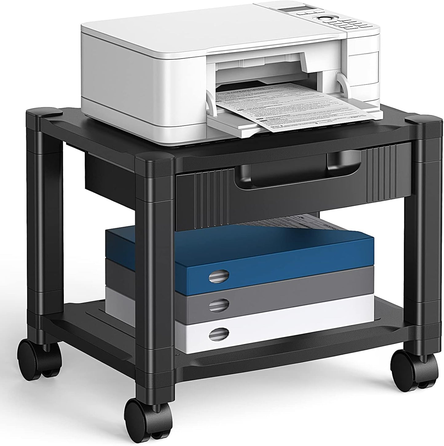 HUANUO Printer Stand - Organized, Mobile, Stylish!