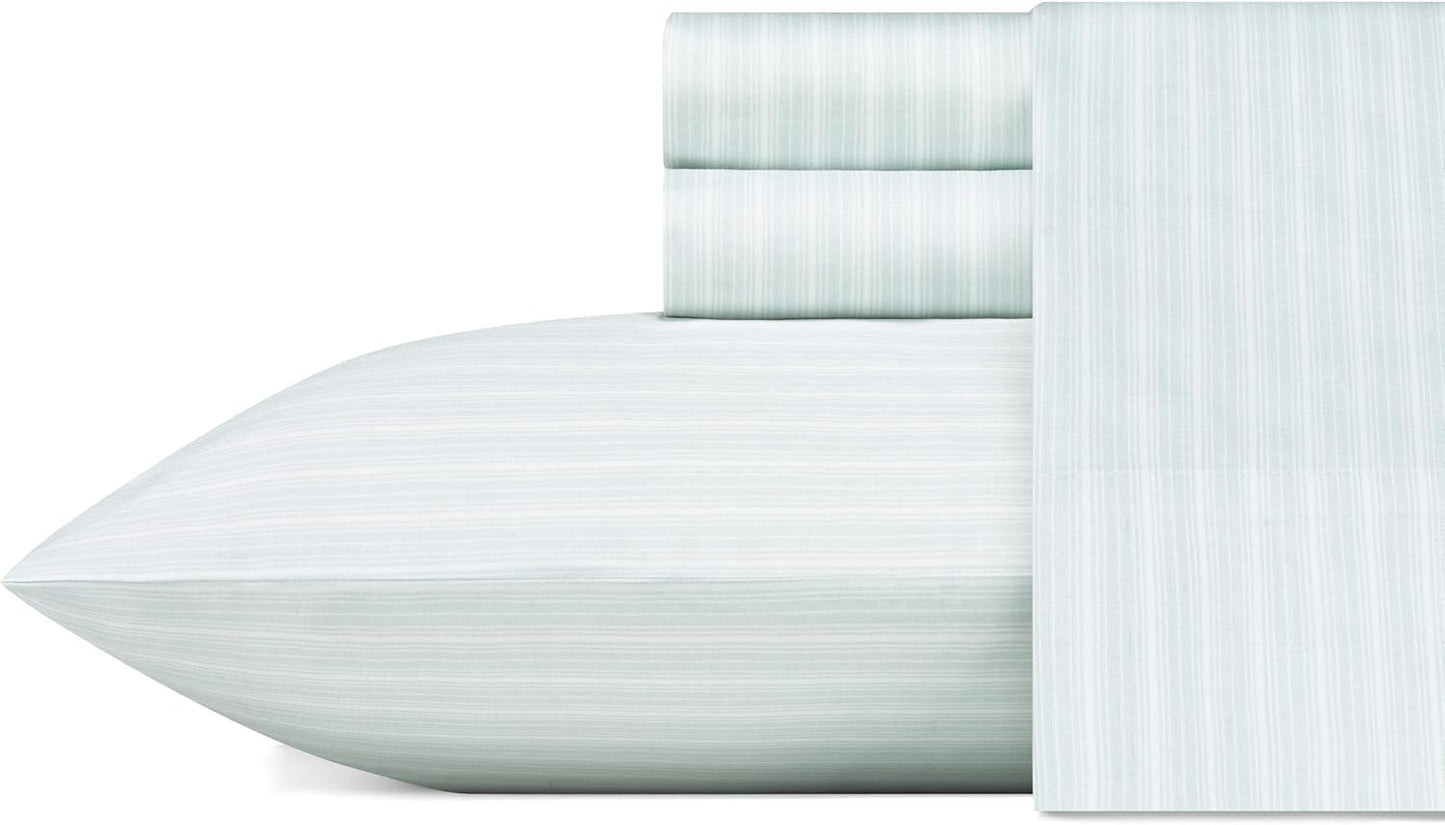 Laura Ashley Queen Sheets Set - Soft Sateen Cotton Bedding