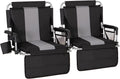 LET'S CAMP Folding Stadium Seat Bleacher Chair - Portable Comfort