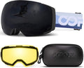 Polarized Adult Ski Goggles Set - Quick-Change Magnetic Lenses