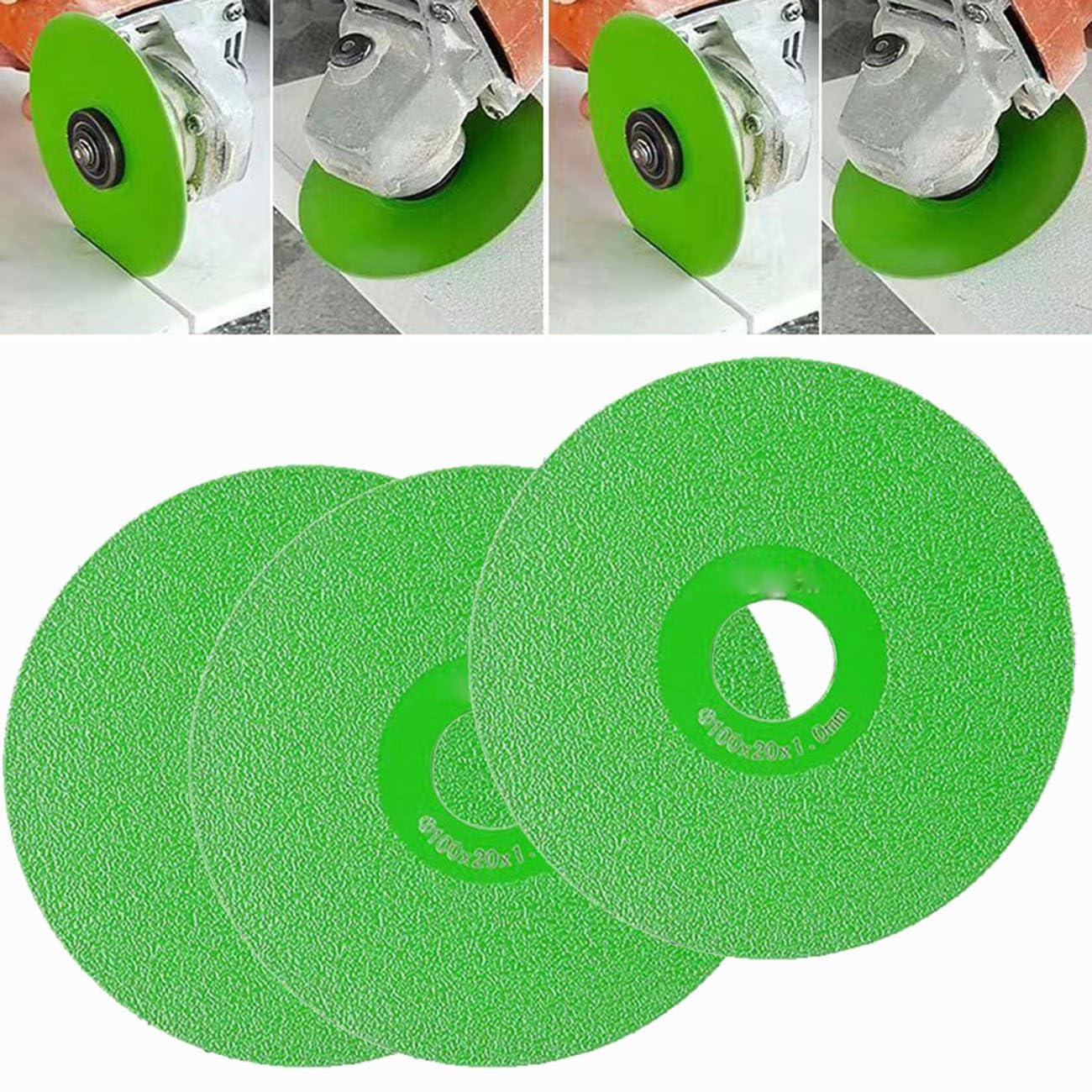3Pcs Stone Ceramic Cutting Discs for Angle Grinder