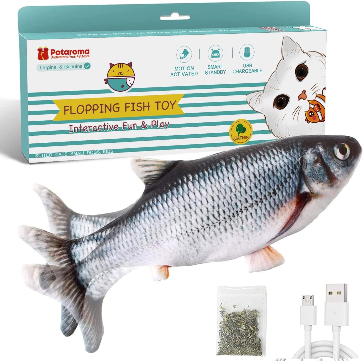 Interactive Fish Toy for Cats & Small Dogs