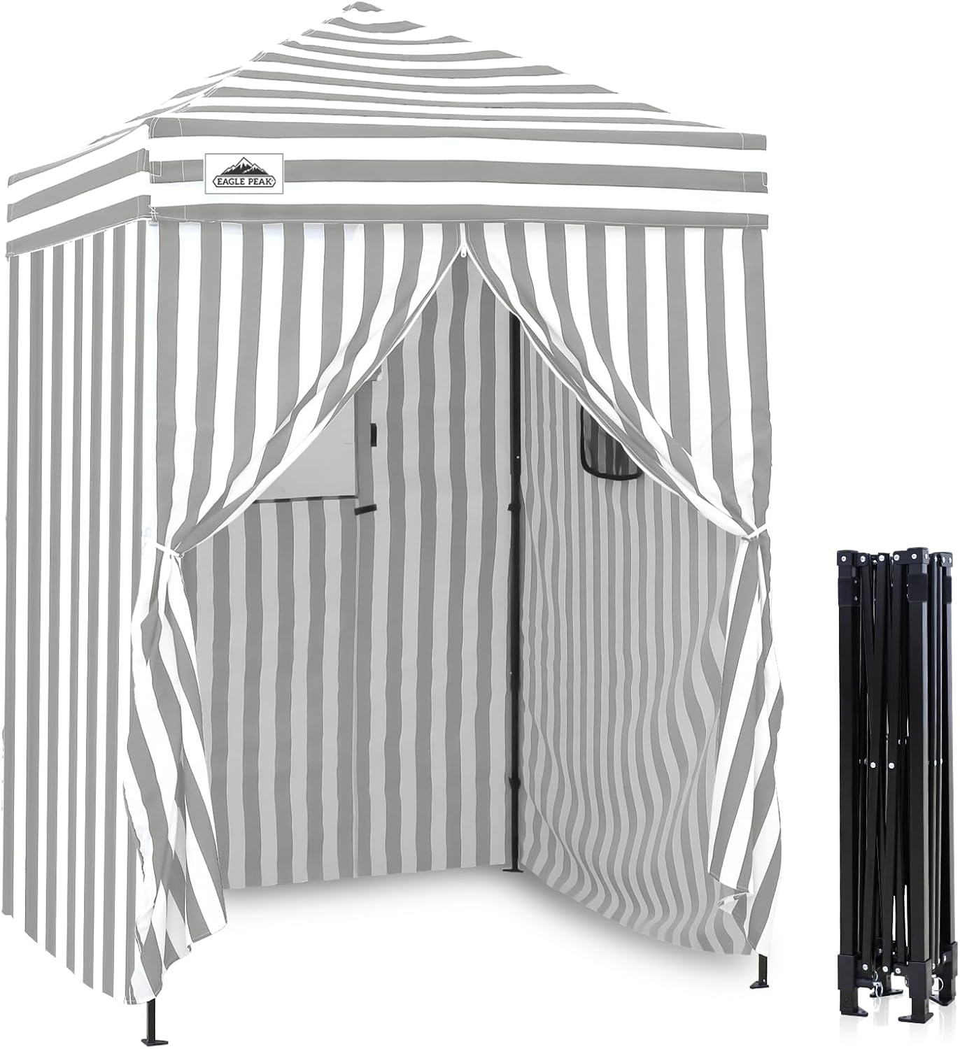 EAGLE PEAK Flex Ultra Compact 5x5 Pop-up Canopy for Privacy