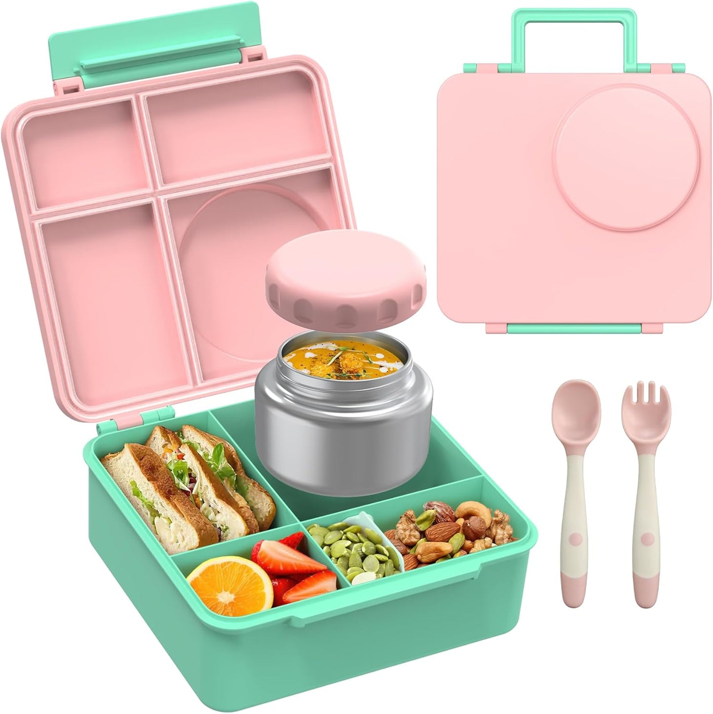 Bento Lunch Box Set for Kids with Soup Thermo and Leak-Proof Design