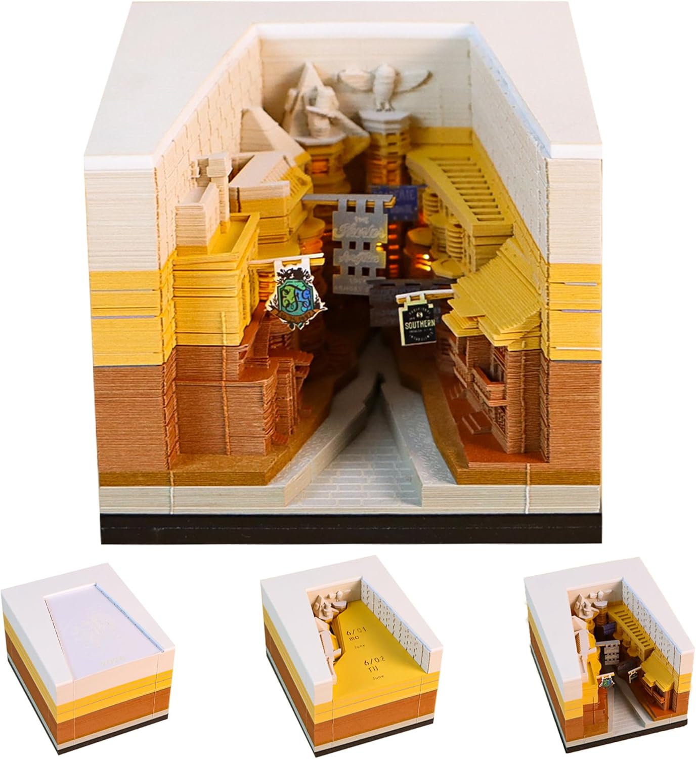 Mini 3D Art Calendar 2026 - Unique Memo Pad and Decoration