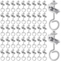 Hicarer 50 Set 1/4 in x 20 Beam Clamps with 1 1/4 in Cable Ring