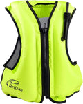 Inflatable Snorkel Vest for Adult Travel - High Visibility Safety