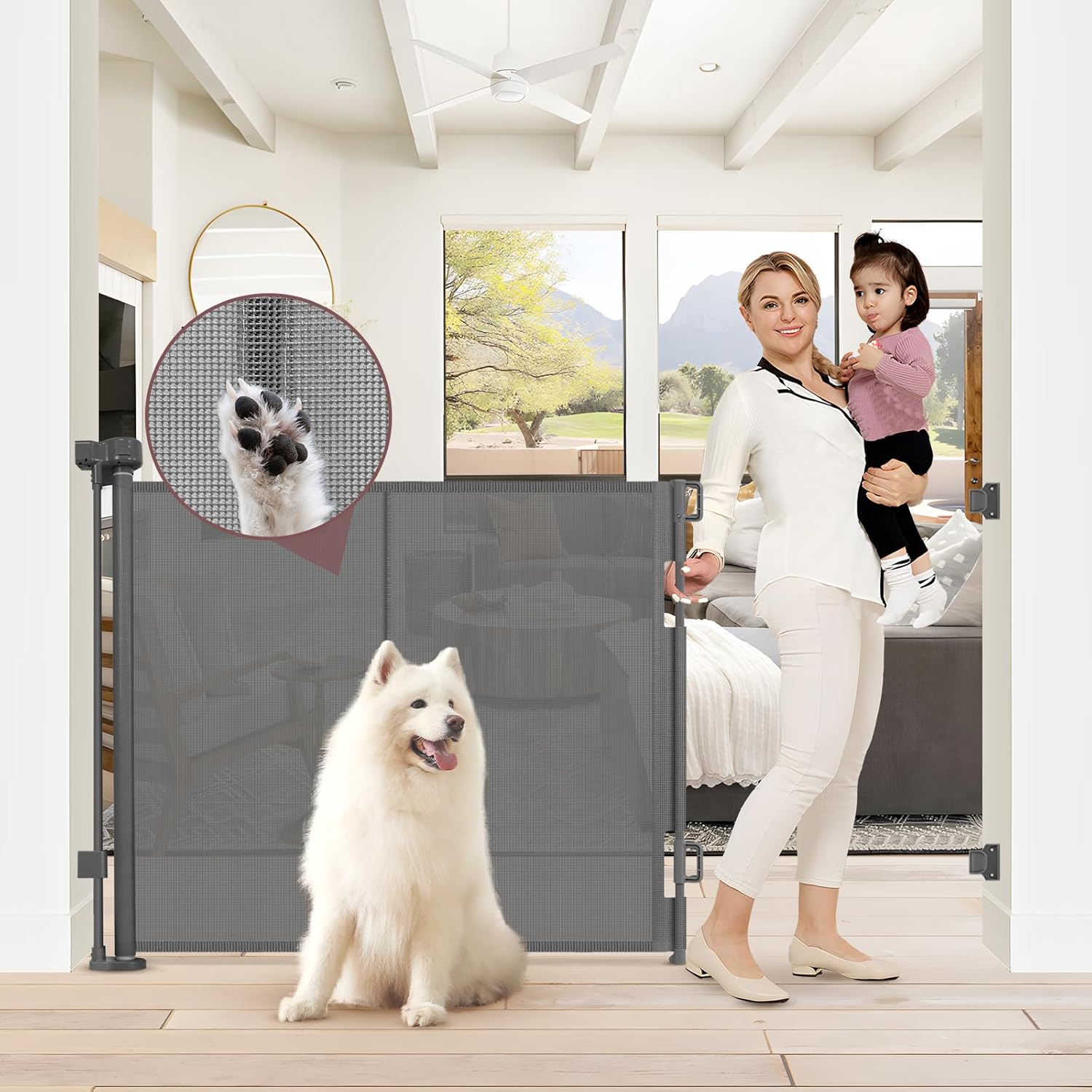 GRENFU 41 Inch Extra Tall Retractable Baby Gate Review