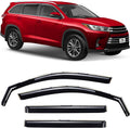 Voron Glass In-Channel Rain Guards for Toyota Highlander 2014-2019