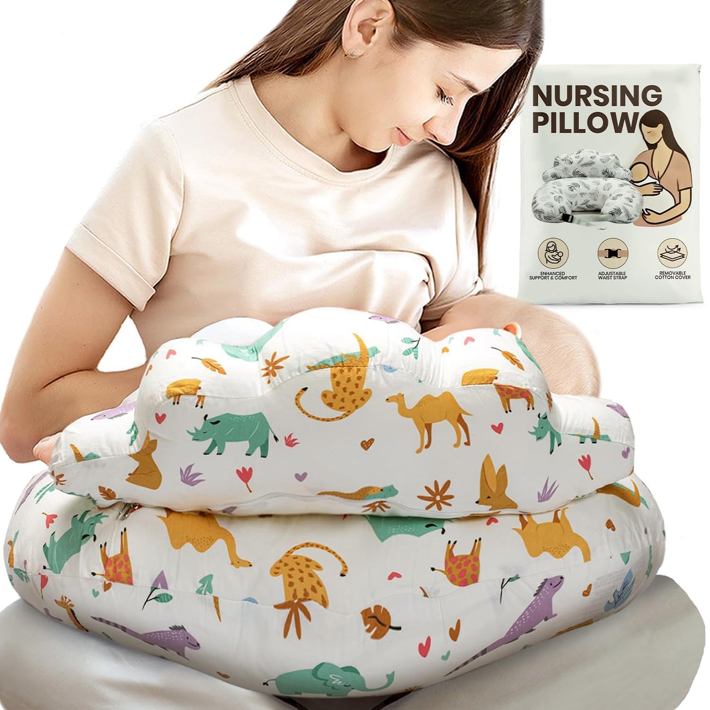 PILLANI Nursing Pillow for Breastfeeding Comfort and Support