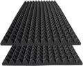 2 Pack Pyramid Sound Proof Foam 48x24x2 in - Noise & Echo Control