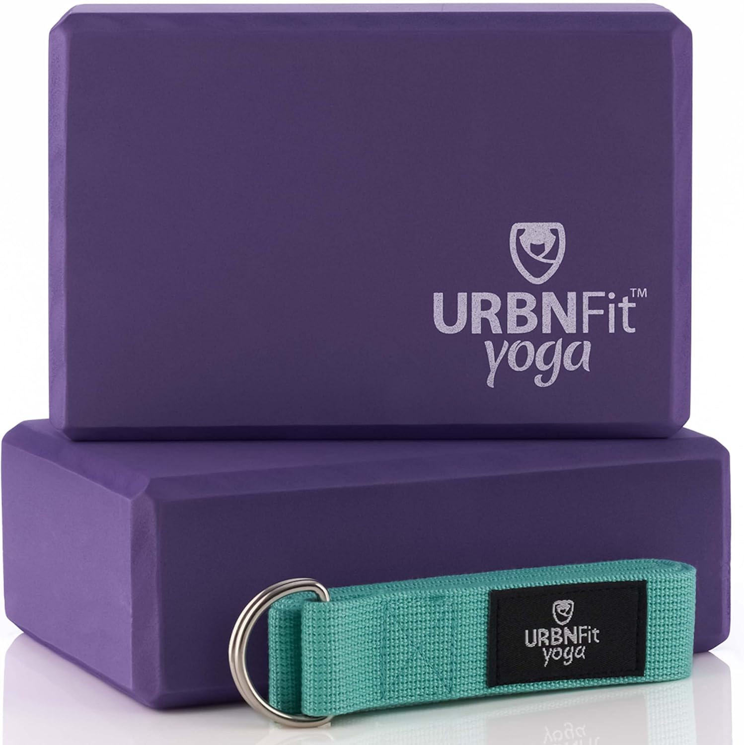 URBNFit Yoga Blocks 2 Pack - Perfect for Stability