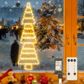 4.6ft Waterproof LED Christmas Lights - 8 Modes, Warm White Glow