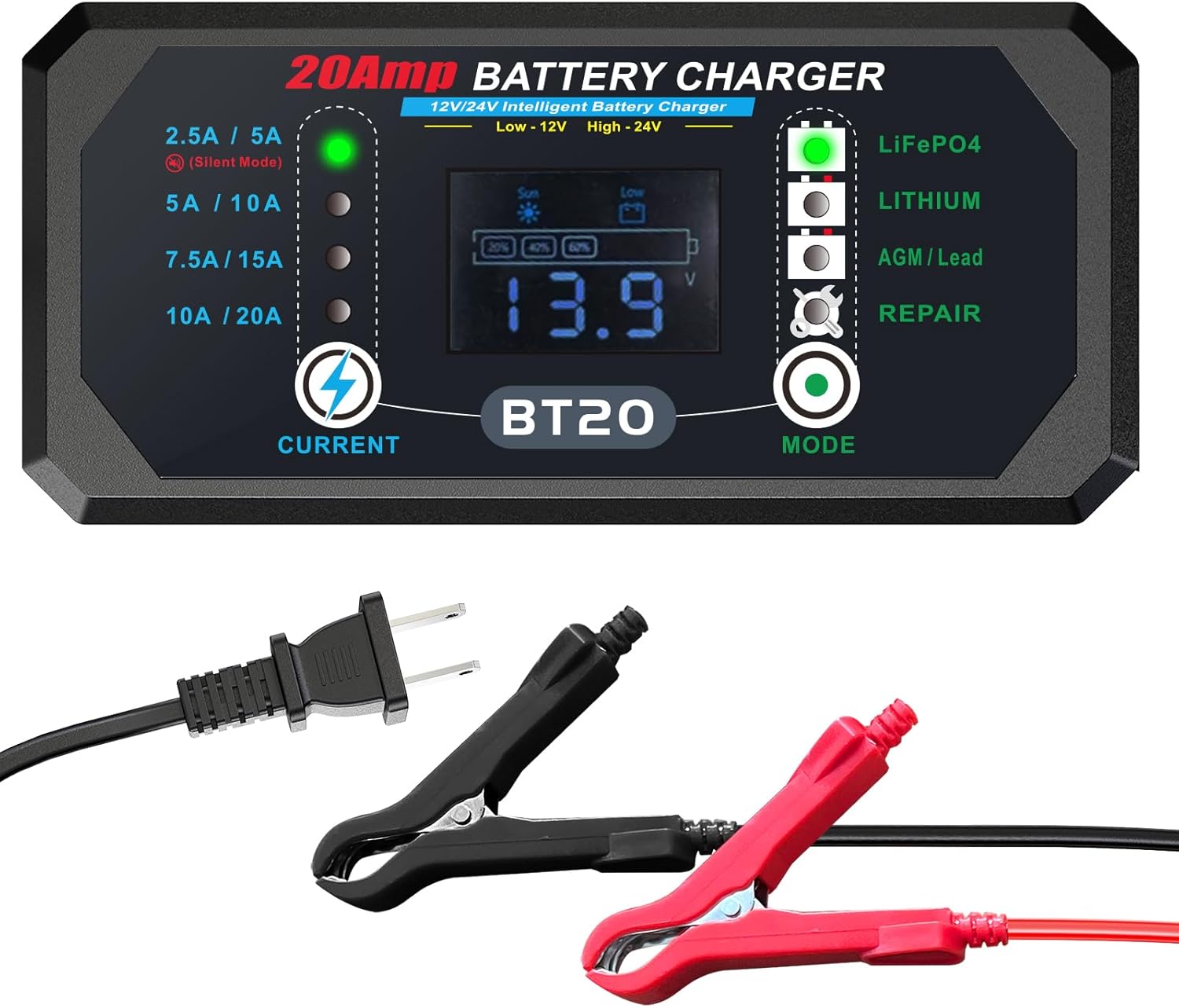 Fast Charge: YUFAY 12V/20V Smart Battery Charger