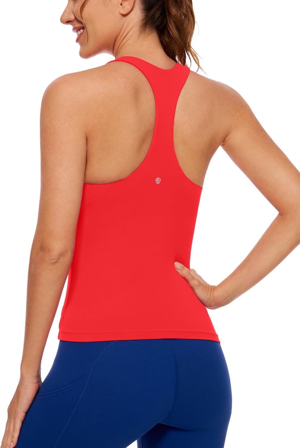 CRZ YOGA Butterluxe Workout Tank Tops for Women with Built-in Bras