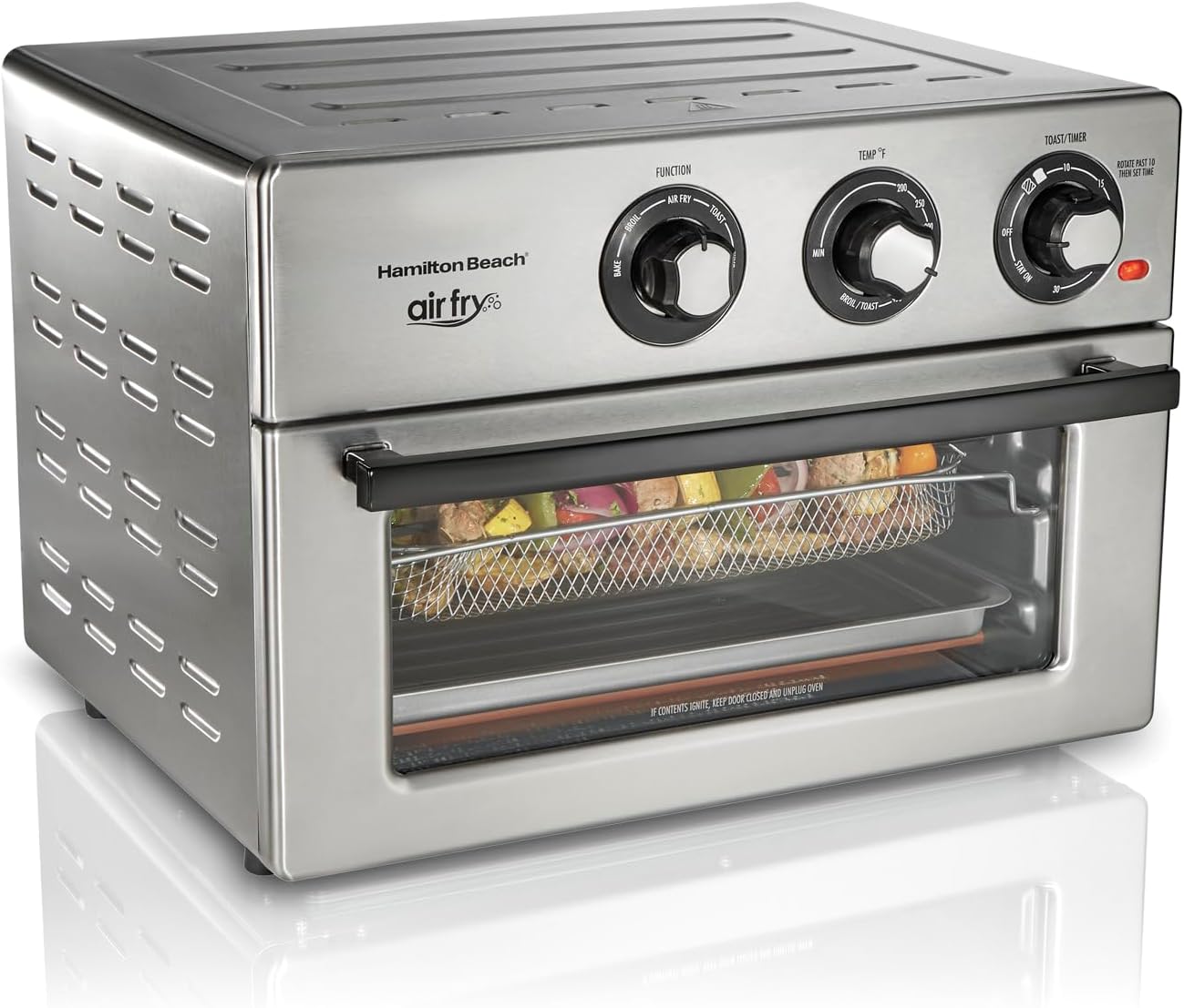 Hamilton Beach Air Fryer Toaster Oven - 1800W, 6 Modes